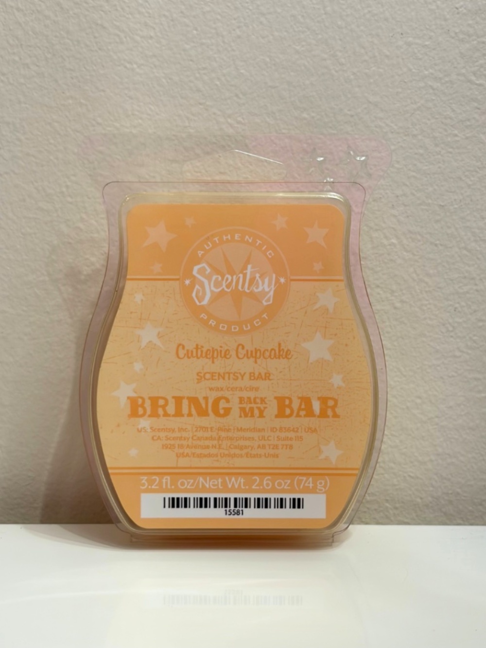 Scentsy Cutiepie Cupcake Wax Bar